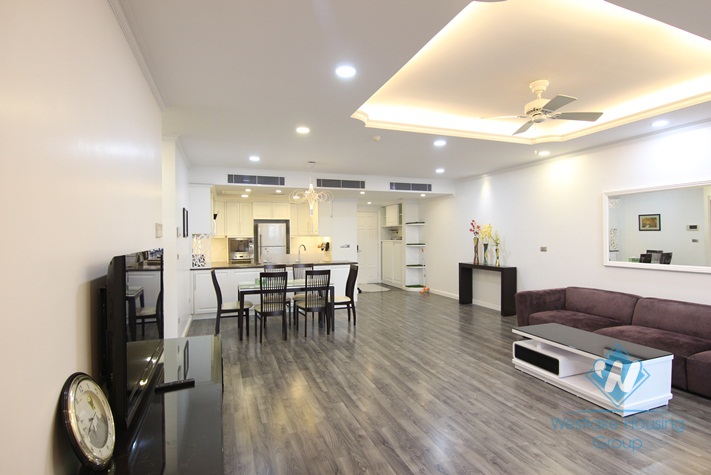 Big two bedrooms apartment for rent in Thuy Khue street, Tay Ho district, Ha Noi
